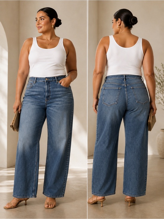 Good American Denim - NWT | Good American | Good Standard Baggy Jeans Indigo - Size 18